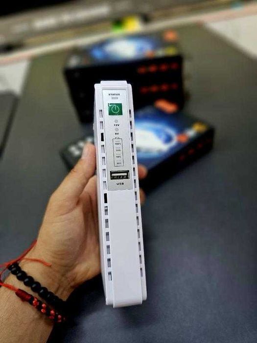 ДБЖ HOCO DB25 MINI UPS + POWERBANK для роутера 5V/9V/12V 8800mah