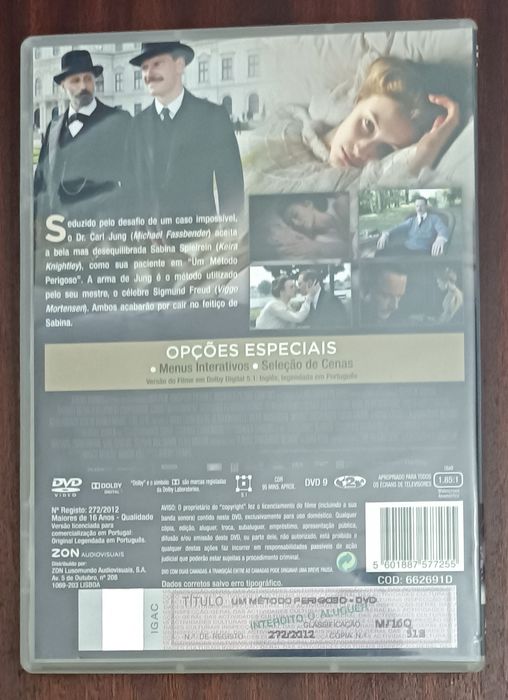 "Um Método Perigoso" de David Cronenberg RARO