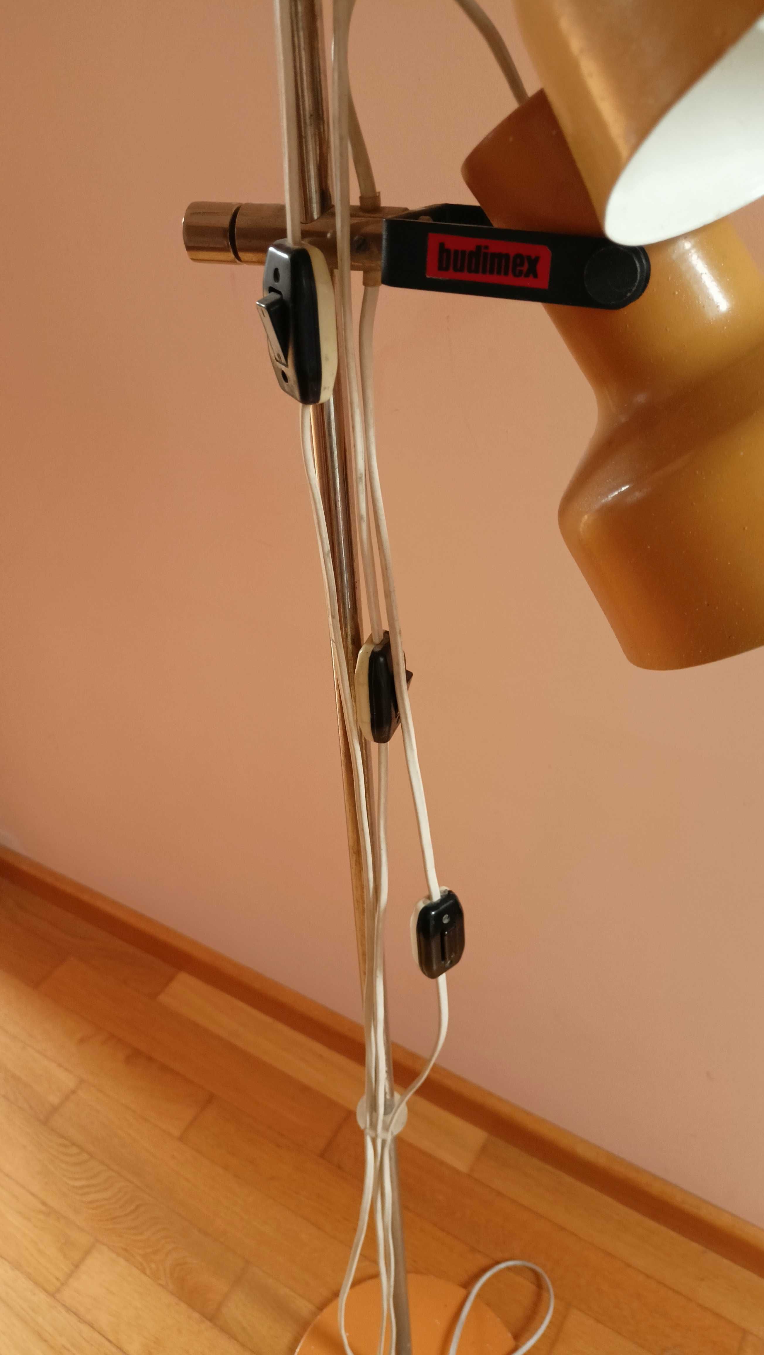 Lampa stojąca podłogowa P10-502/3-1 Polam-Gdańsk PRL vintage oryginał
