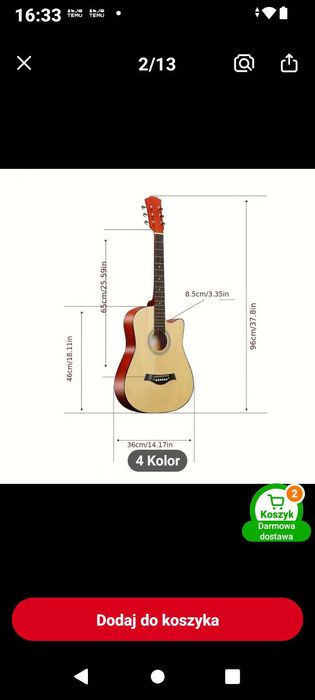 Sprzedam gitarę akustyczną