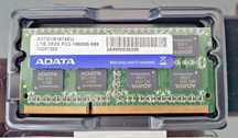 ADATA 2GB DDR3  PC3-10600S memória RAM notebook