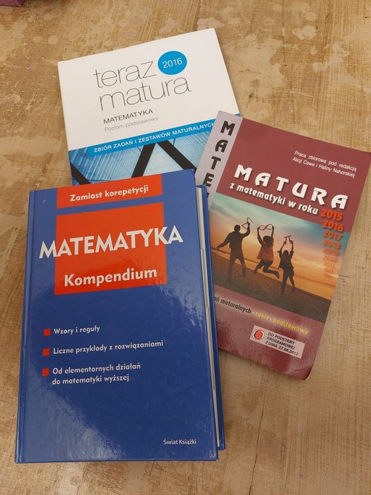 Matematyka Kompendium i zbiory zadań z odpowiedziami