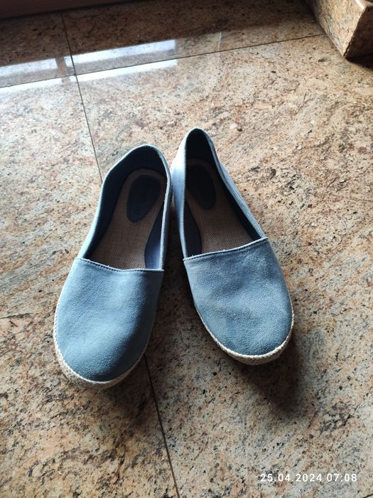 Buty błękitne, espadryle