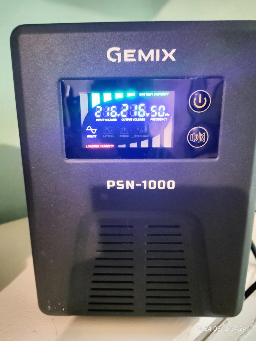 Пристрій безперебійного живлення Gemix PSN-1000