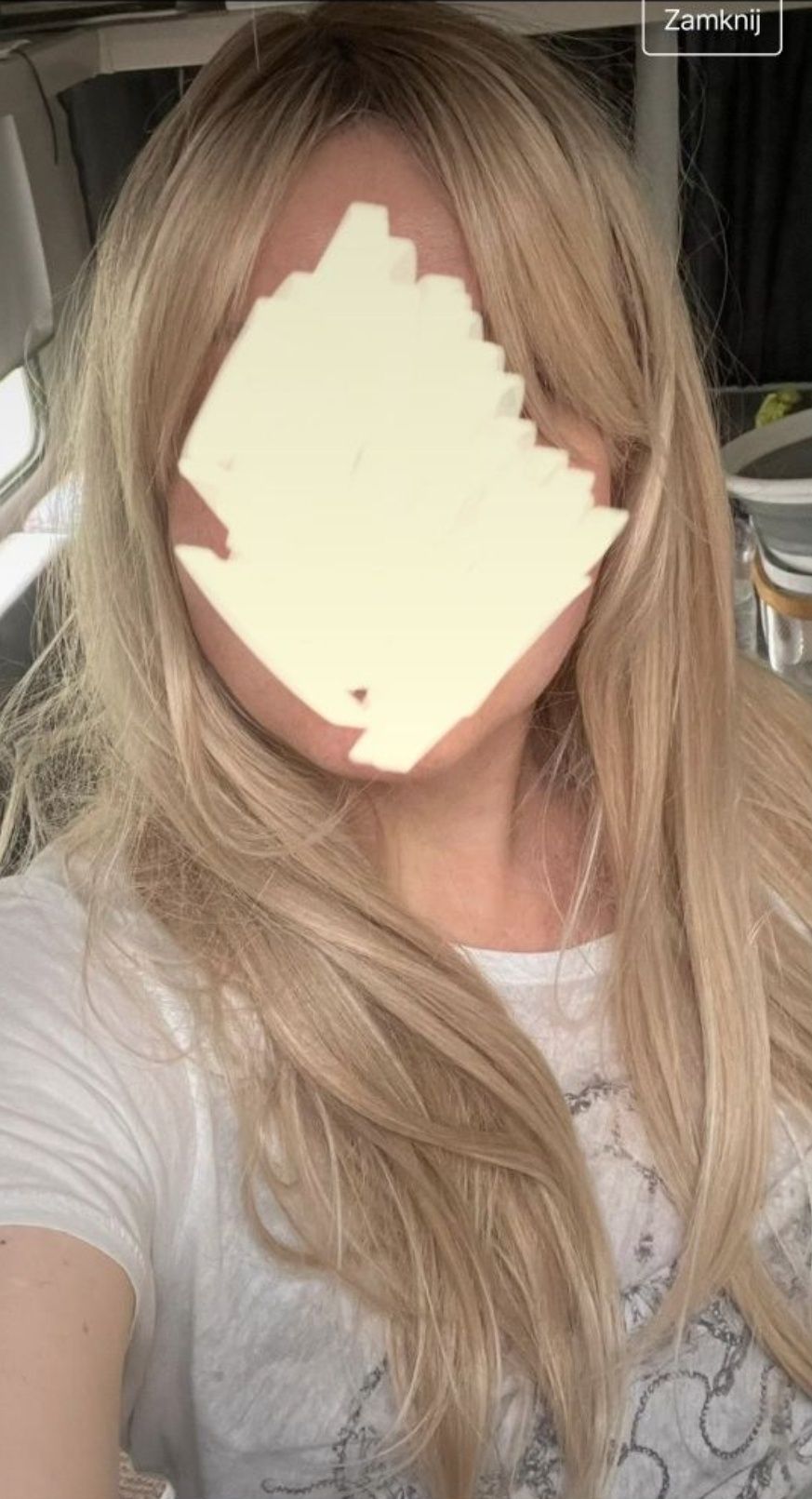Nowa perułka blond damska
