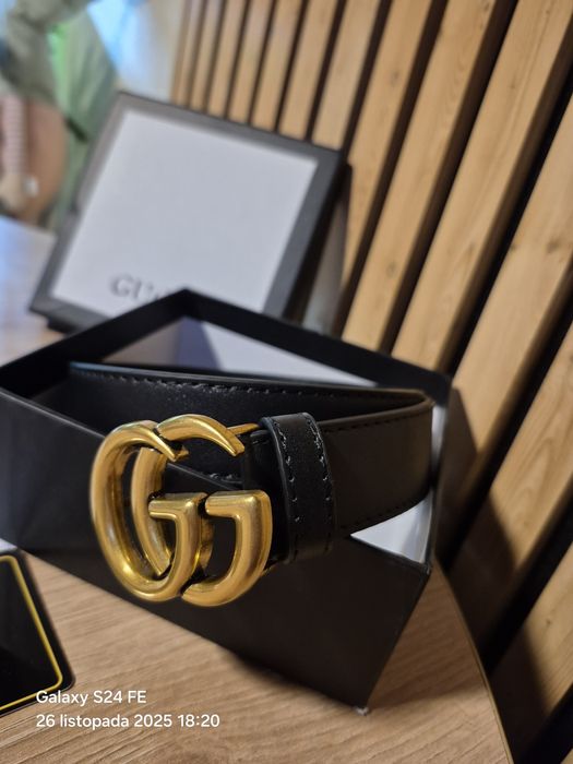 Pasek skórzany Gucci  100 cm