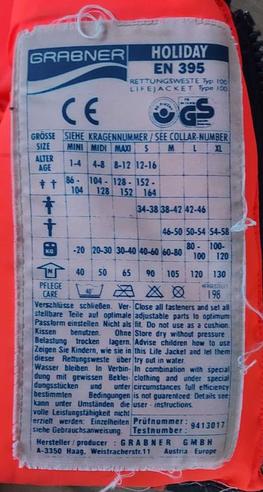 Kamizelka ratunkowa, asekuracyjna, pływacka, dziecięca MIDI 20-30 kg