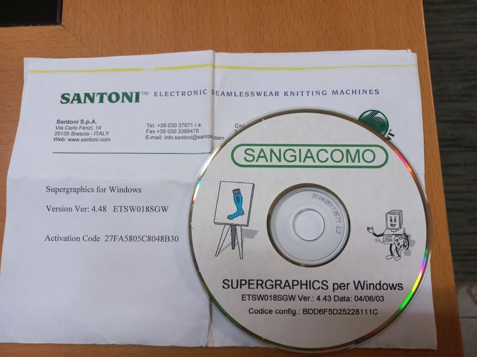 Sangiacomo software para programação