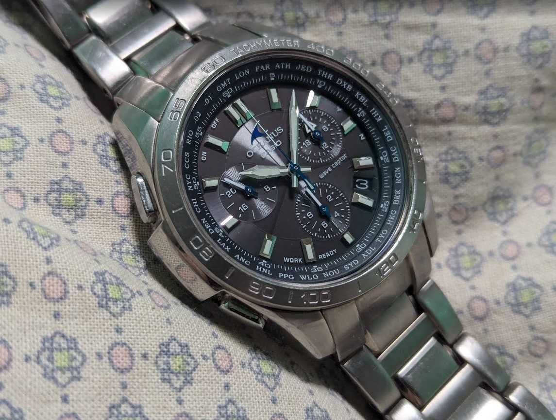 Модные мужские часы из титана Casio Oceanus OCW-600 оригинал .рабочие