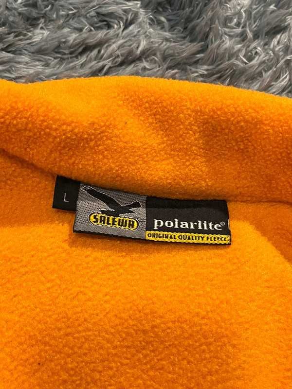 Salewa pomarańczowa polarowa kamizelka