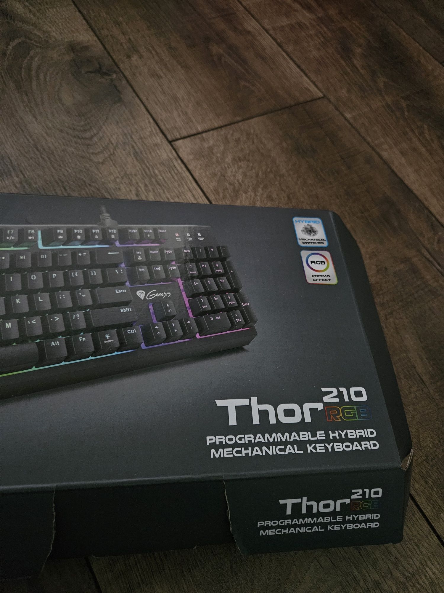 Klawiatura mechaniczna rgb podświetlana genesis thor 210