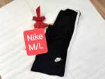 Spodnie Nike dresowe sportowe M/L czarne kieszonki