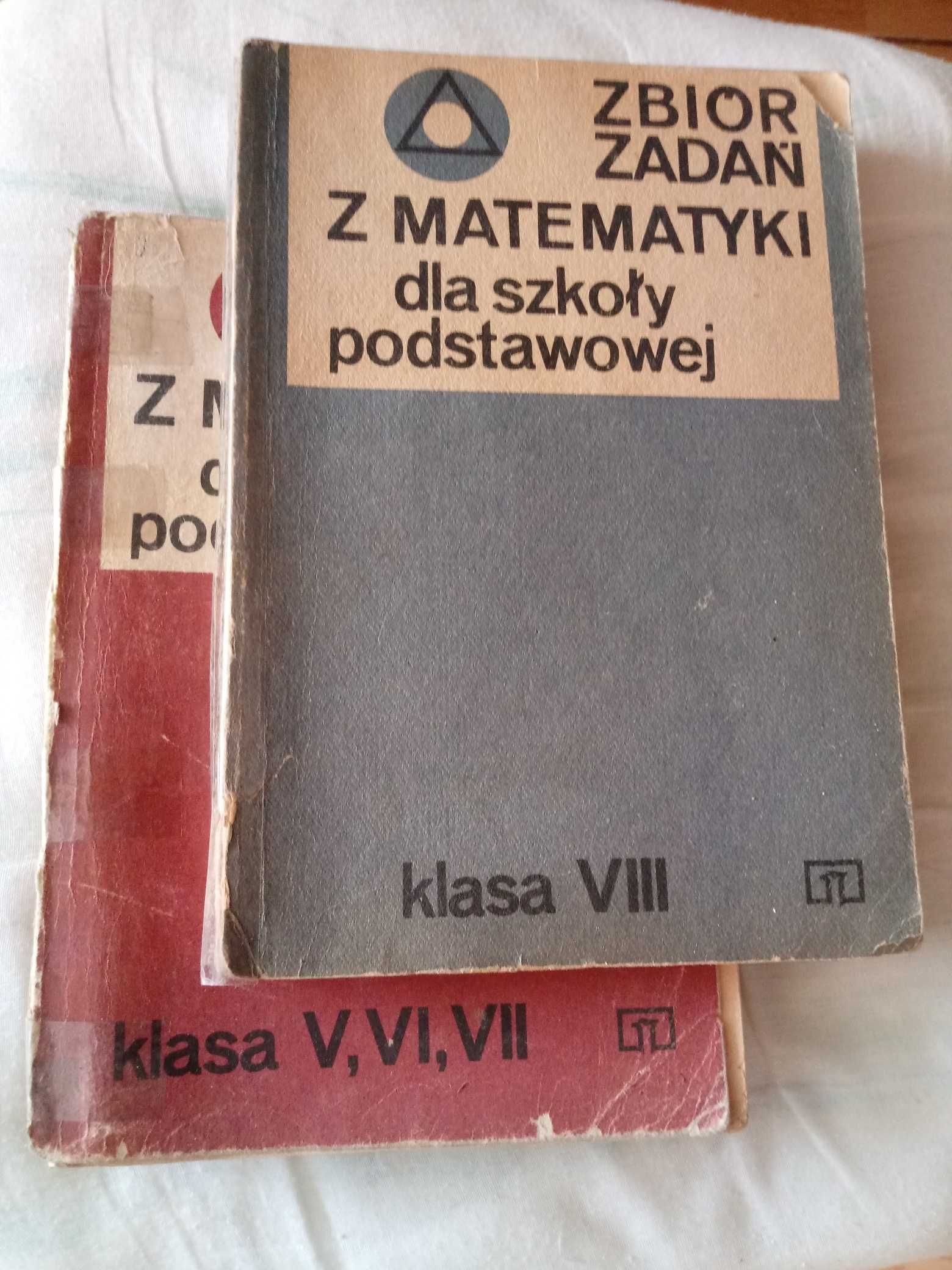 Zbiory zadań z matematyki dla szkoły podstawowej klasa 5,6,7 i 8.