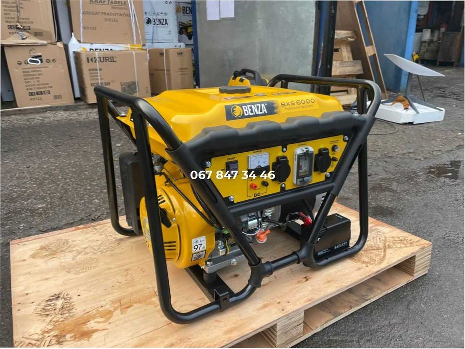 Генератор BENZA Bancada BX6000 AVR 6kW 230V Бензин 1 фаза Испания медь