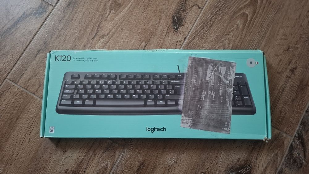 Klawiatura czarna przewodowa Logitech K120