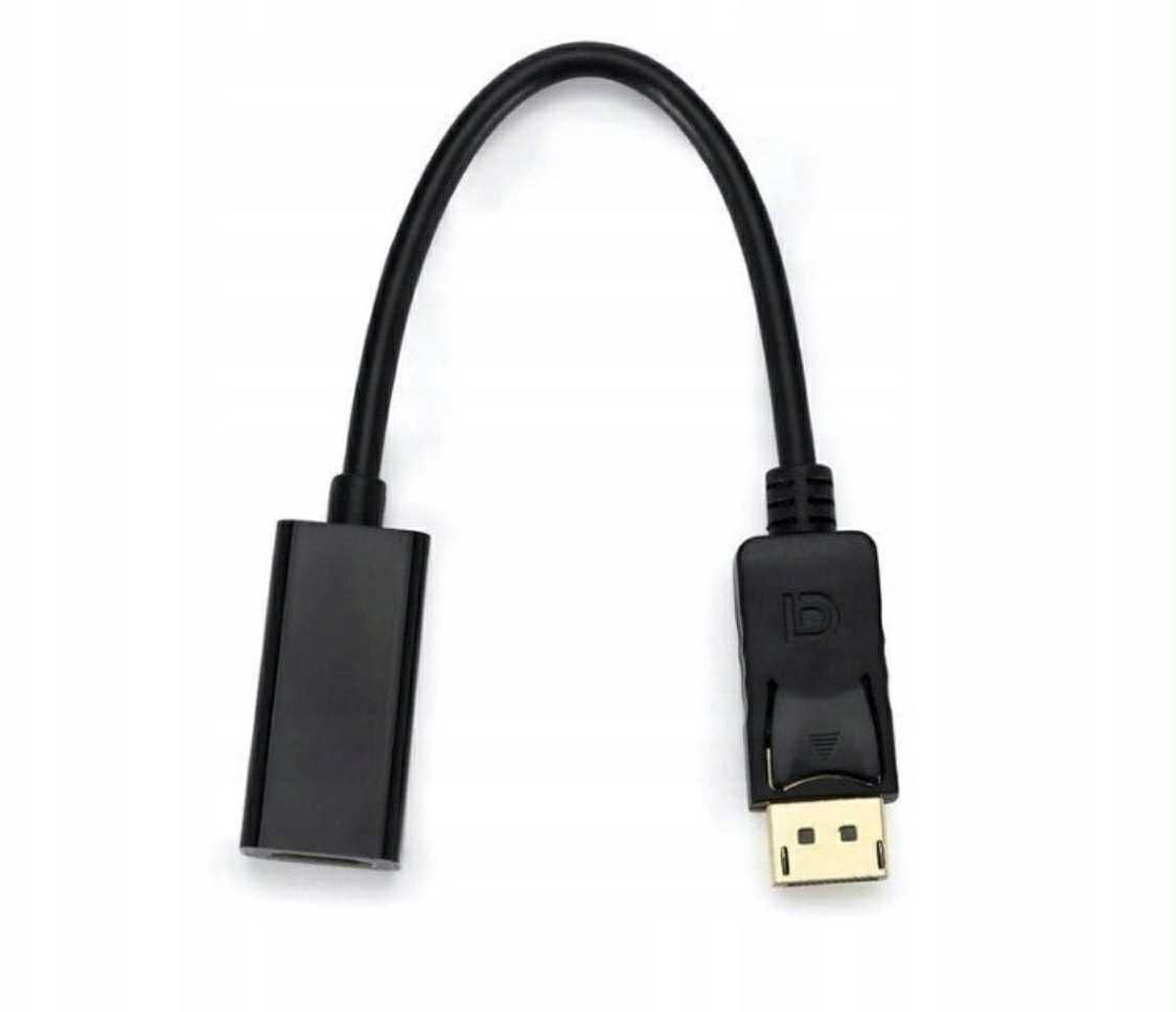 Adapter DisplayPo do HDMI przesylanie obrazu i dzwieku z laptopa na TV