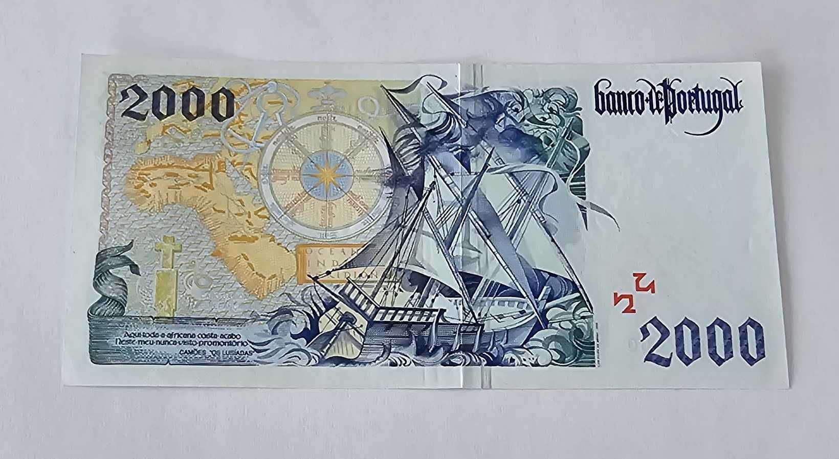 Nota de 2000 escudos antiga