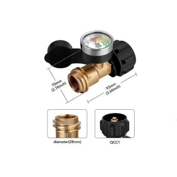 Adapter Qcc Z Manometrem Do Butli Z Gazem