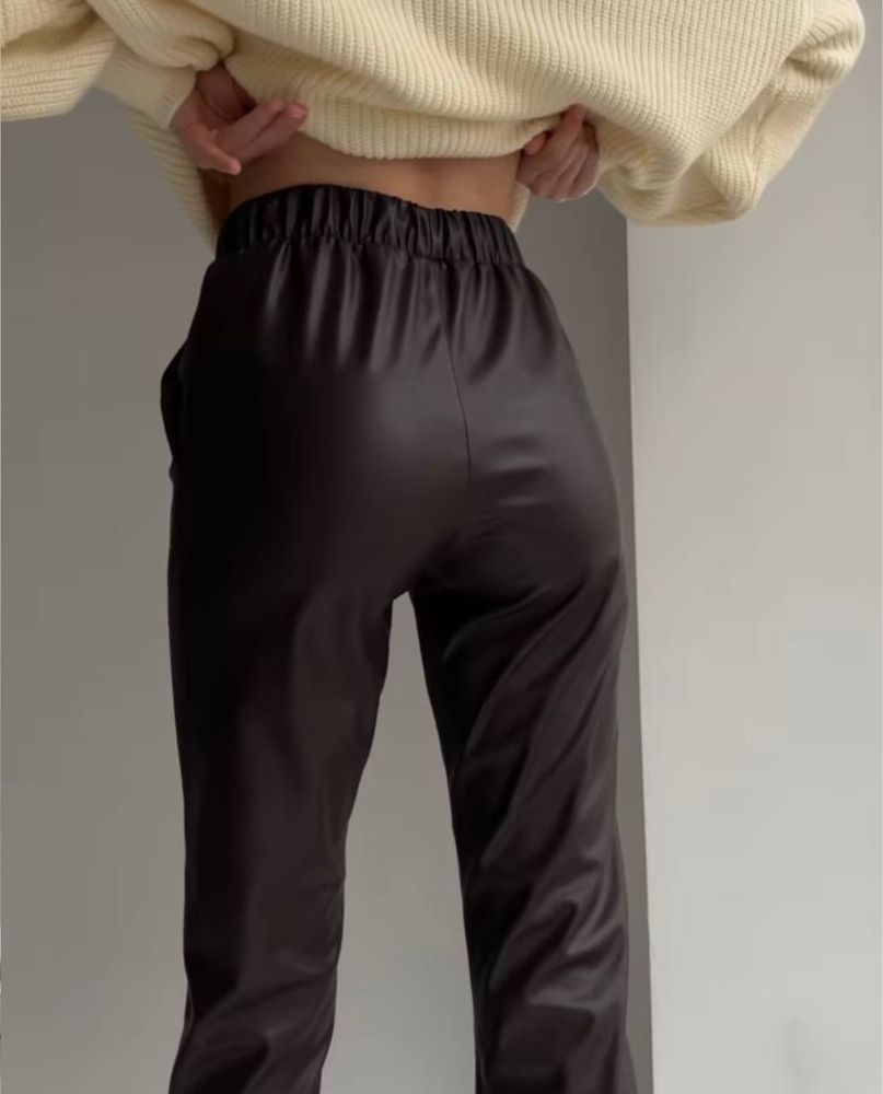 Жіночі брюки (штани) шкіряні (з екошкіри) « Amur» #260