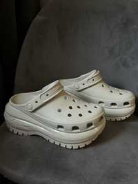 Crocs. Кроксы молочные. Кроксы на платформе