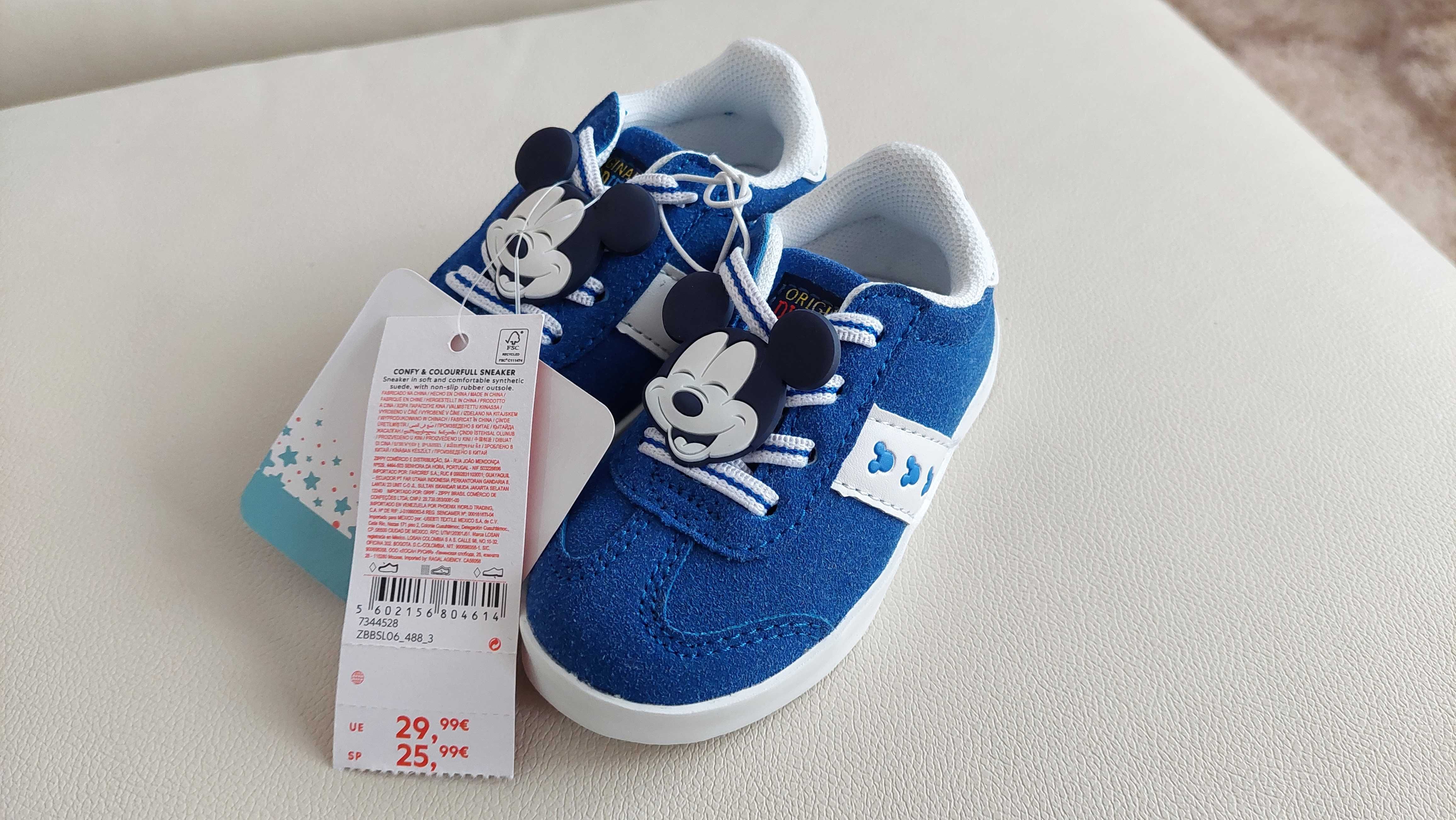 Sapatilhas Bebe Mickey - Num 20 (Novo)