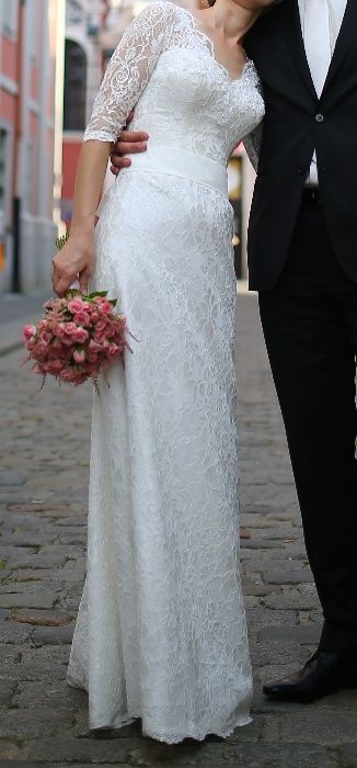 Suknia ślubna koronkowa r.36 Maggio Ramatti