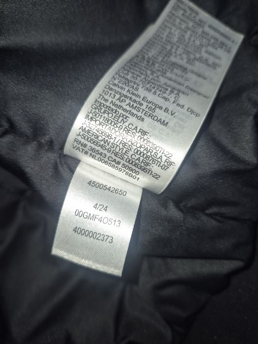 Орыгинальный пуховик Calvin Klein