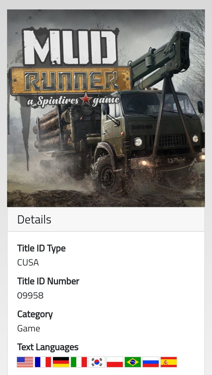 Mud-Runner PL Gra na PS4 i PS5 po polsku BDB stan Mudrunner Spintires