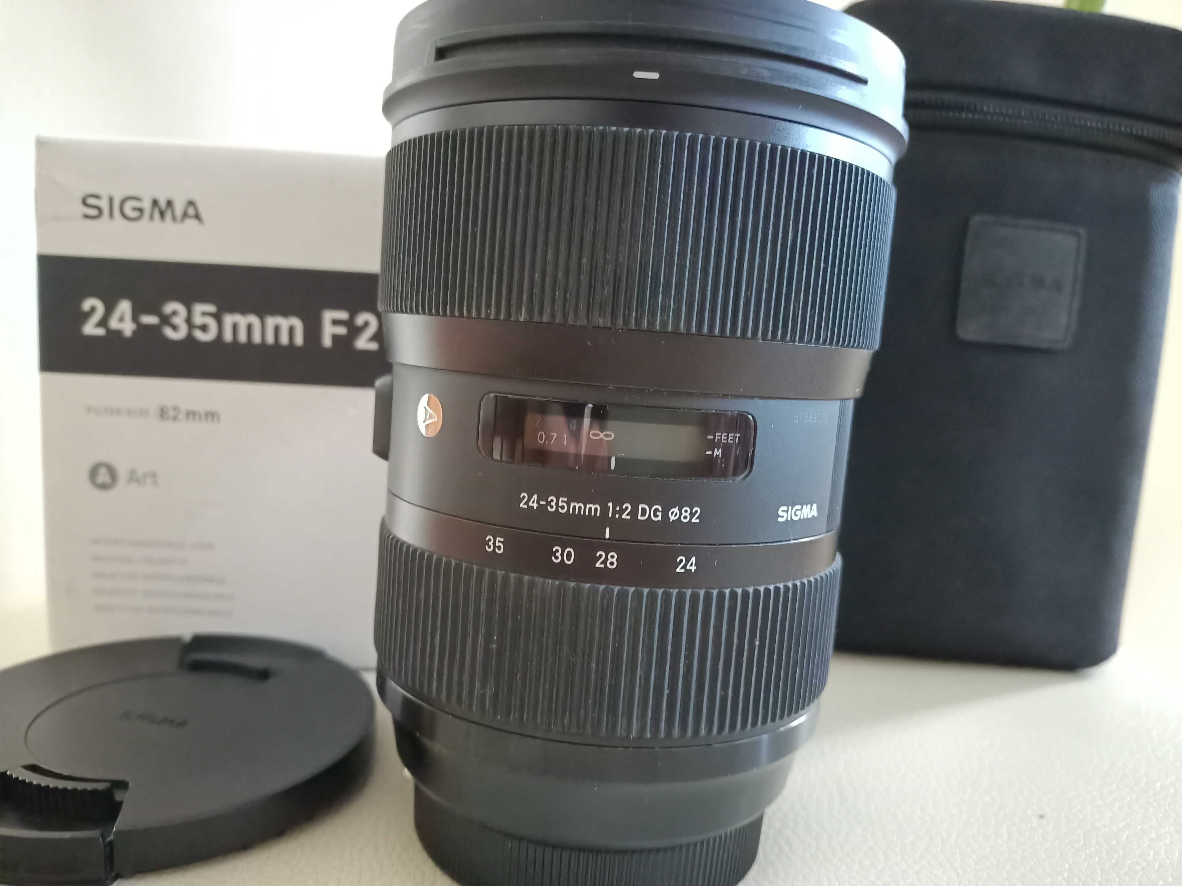 L| Sigma Art 24-35 f2 Canon (Sony E Sigma MC-11) jak nowy