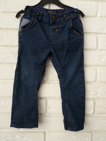 Next - spodnie dżinsowe jeans - rozm. 92 SUPER