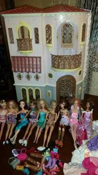 Największy domek BRATZ OŚWIETLENIE dla lalek Barbie +NOWE LALKI
