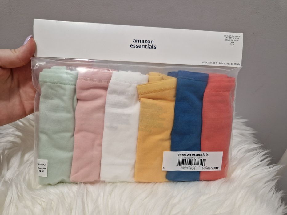 Majtki damskie 6-pack Amazon Essentias roz. S