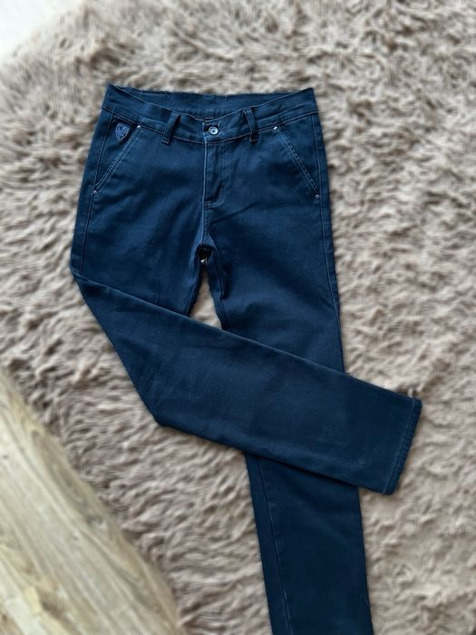 Брюки класичні на хлопчика, підлітка в синьому кольорі