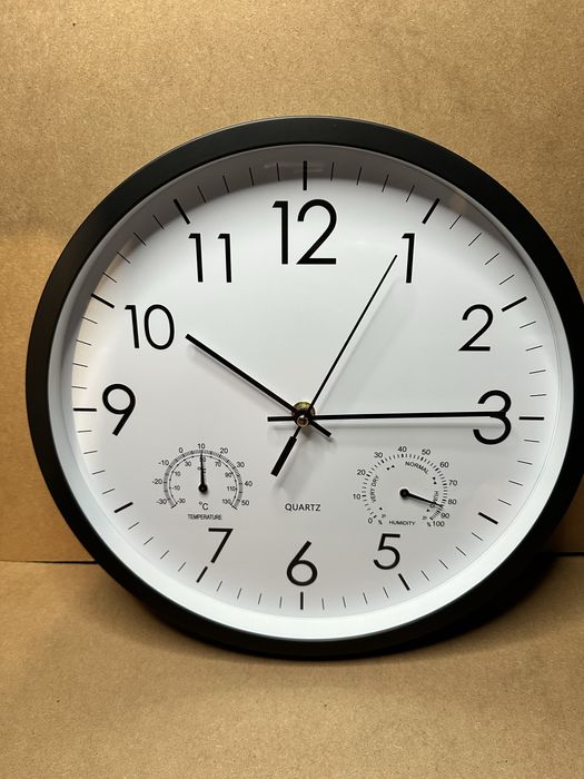 Zegar wewnętrzny i zewnętrzny temperatura wilgotność