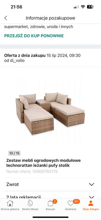 Zestaw ogrodowy,sofa,wypoczynek