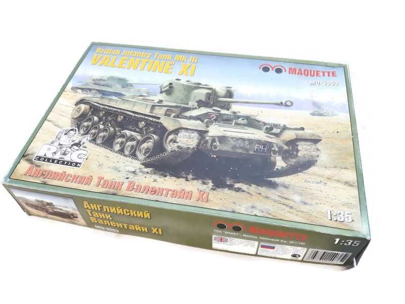 Model czołgu do sklejania -Valentine XI