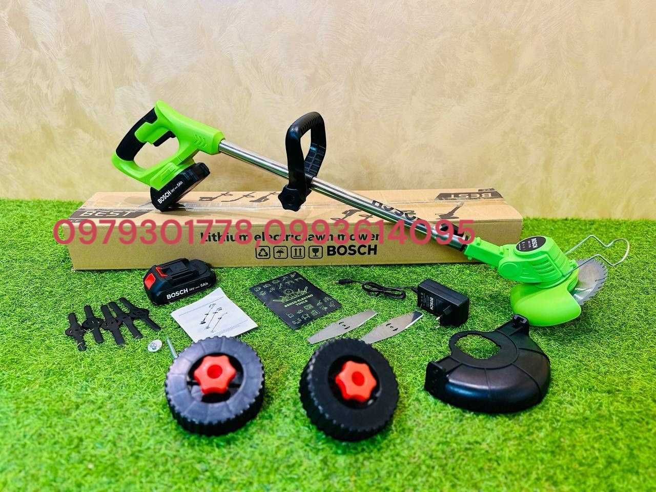 Кущоріз BOSCH BUR187BL 36V-6A Аккумуляторный тример Косарка + Колеска