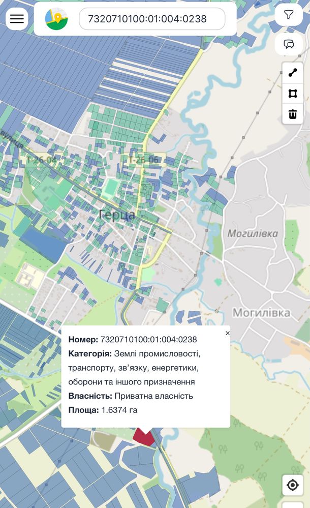 Земельна ділянка місто Герца