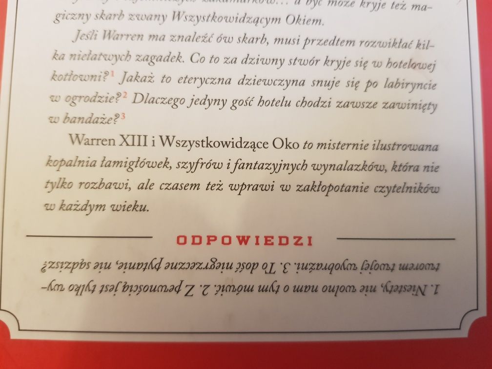 "Warren XIII", książka dla dzieci i młodzieży