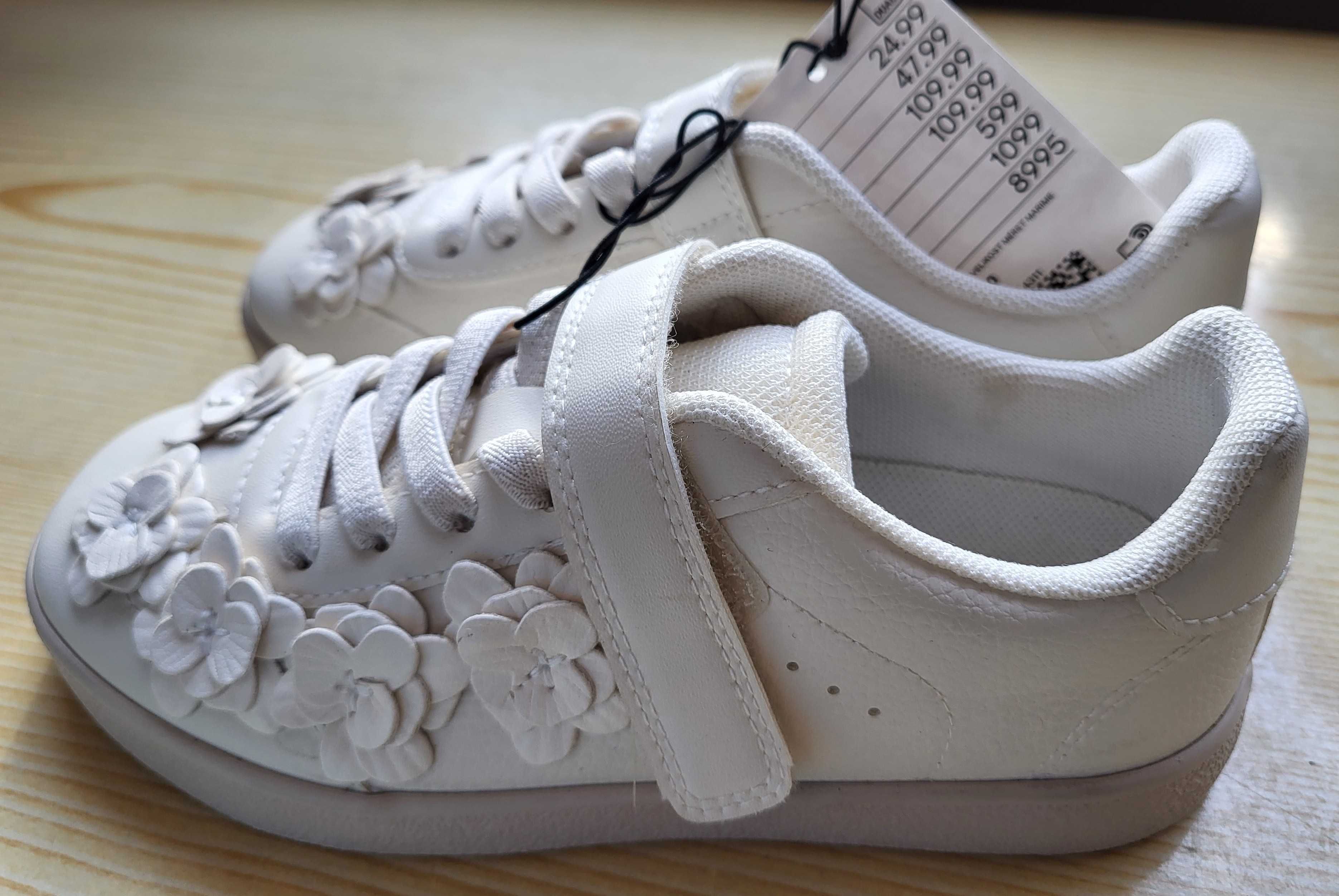 H&M Adidaski dziewczęce z kwiatkami r. 30 - NOWE - NAJTANIEJ na RYNKU!
