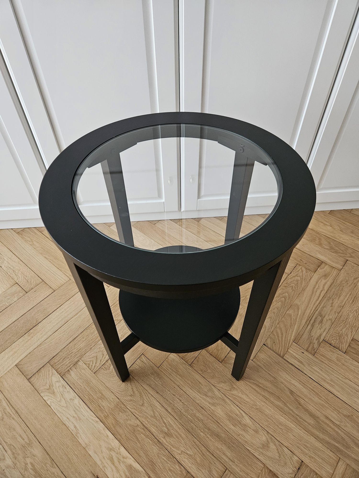 Stolik Ikea Malmsta fornir czarnobrąz