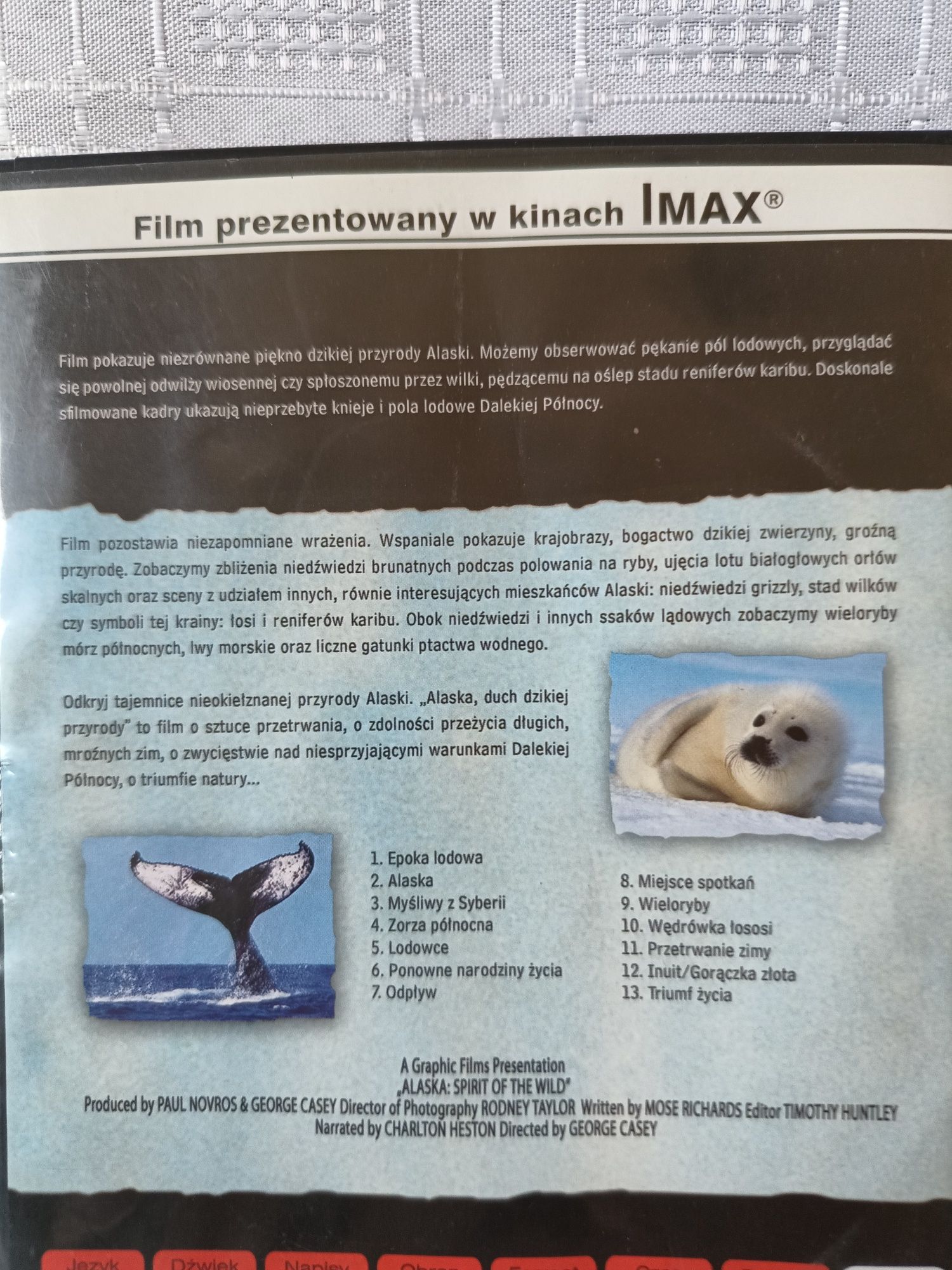 Film "ALASKA - duch dzikiej przyrody", płyta DVD