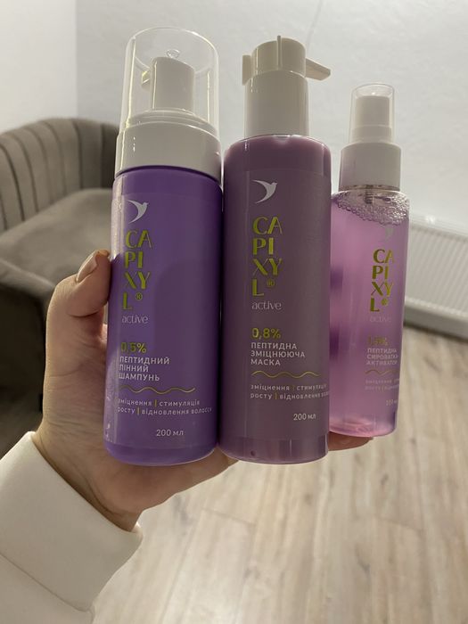 Набір від випадіння волосся,зміцнення Soika Capixyl Active з пептидами