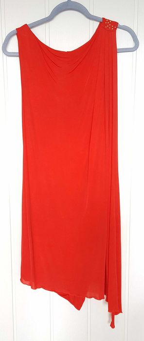 Sukienka H&M Versace 36 S czerwona mini cyrkonie elegancka