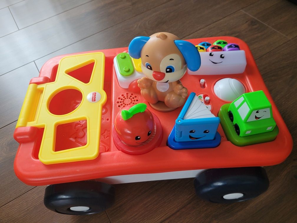 Fisher Price,wózek edukacyjny szczeniaczka