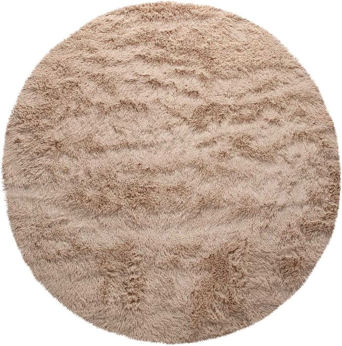 Dywan shaggy długi włos miękki pluszowy duży XXL 160/160cm koło okrąg