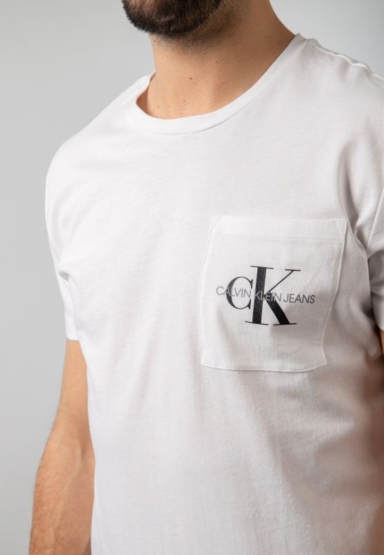 Nowy oryginalny T-shirt CK Calvin Klein biały XXL