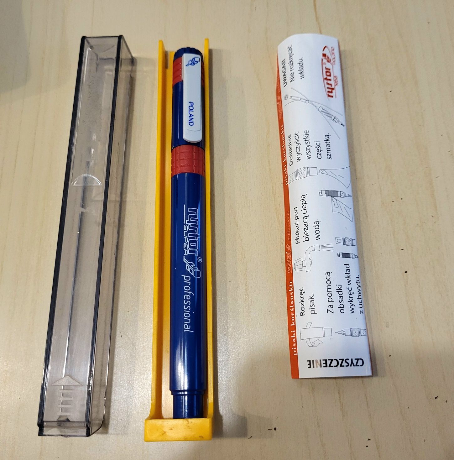 Rapidograf, pisak kreślarski Super Professional, Rystor 0,18 mm nowy