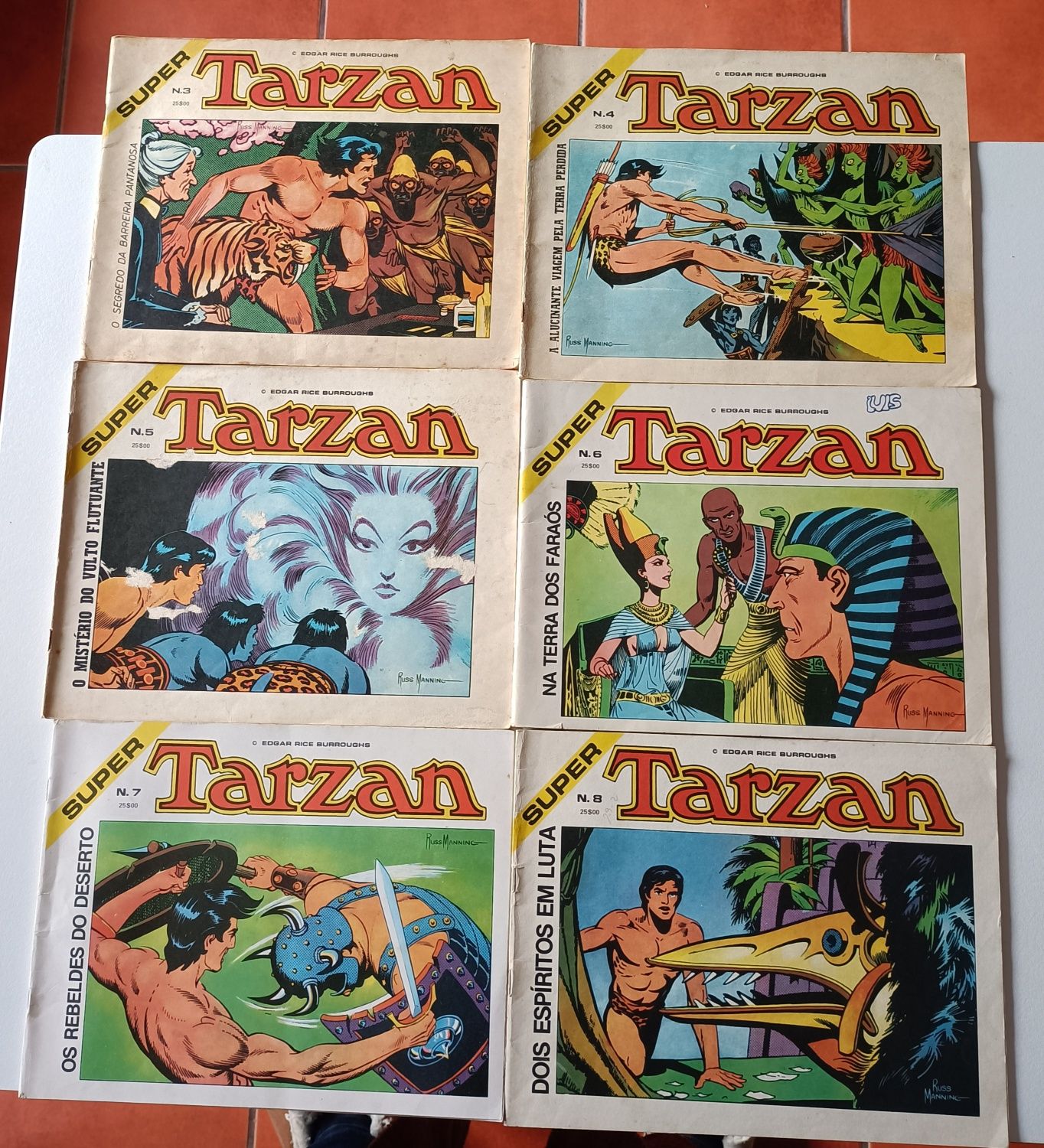 37 Livros de Tarzan, Super Tarzan, Tarzan a Cores, e o Filho de Tarzan