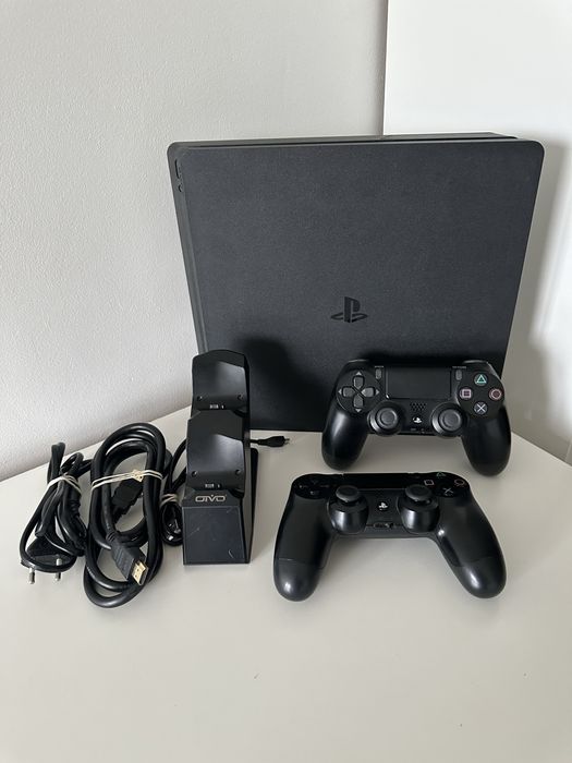 Ps4 playstation 4 slim 1000gb 2 pady dualshock 4